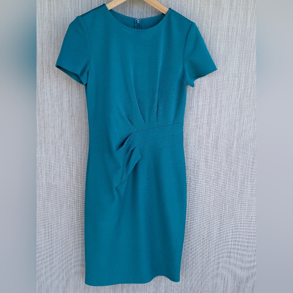 St John Turquoise Green Dress
